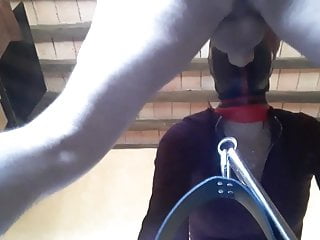 Tied To A Machine, Masked, Hooded And Throated free video