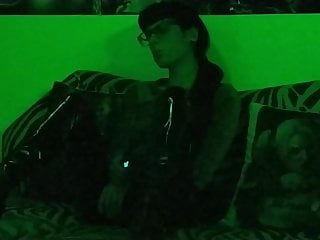 Sexy Goth Domina Smoking In Mysterious Green Light Pt2 Hd free video