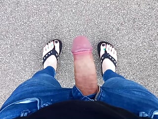 I Cum On A Walk In Broad Daylight, Not Using My Hands, Looking At My Sexy Feet free video