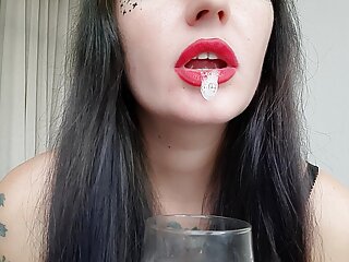 Special Author's Cocktail For The Ugly Slave From Nika Dominatrix. Yes, You Nasty Boy, You'll Be Drinking Mistress' Spit free video