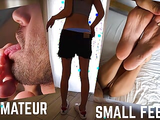 Very Familiar Scene When Stepdaughter Shows Me New Sneakers And Then Handle My Cock With Her Small Feet free video