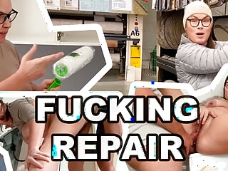 Fucking Repair! Wife Fucked Her Husband's Brains Out And Got A Dick In Her Asshole free video