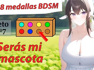 Spanish Joi Hentai. Septima Medalla Bdsm. Es Hora De Ordenarte free video