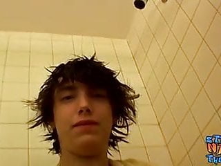 Large Cock Of Emo Twink Gets Pulled On In The Shower Hard free video