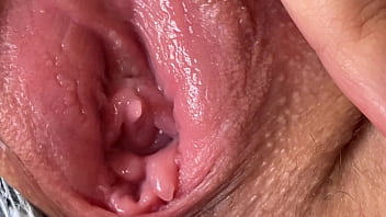 Close-Up Wet Juicy Pussy Spreading, Teen Bitch Ready To Fuck free video