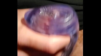 Massaging My Cock With A Fleshlight Flesh Grip And Cumming