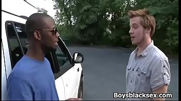 Blacks On Boys - Interracial Hardcore Bareback Fuck Movie 21