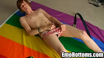 Sexy Emo Twink John Light Is Masturbating To Get Off free video