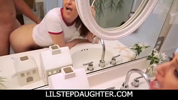 Lilstepdaughter - Stepdaughter Brushing Teeth Fuck free video