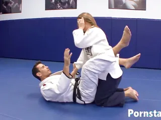 Megan Fenox Does Karate And With Handsome Coach free video