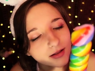 Aftynrose Asmr - Bunny Girl Suckin On A Looong Onlyfans free video