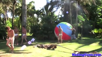 College Amateurs Hazed Outdoors For Frat free video