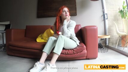 Innocent Colombian Redhead Tricked In Fake Model Casting free video